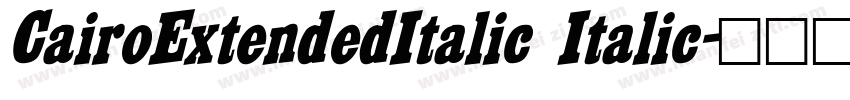 CairoExtendedItalic Italic字体转换